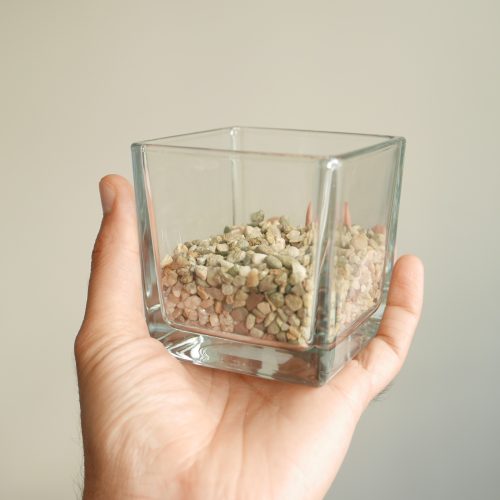 Supporto Tillandsia Cubo Vetro